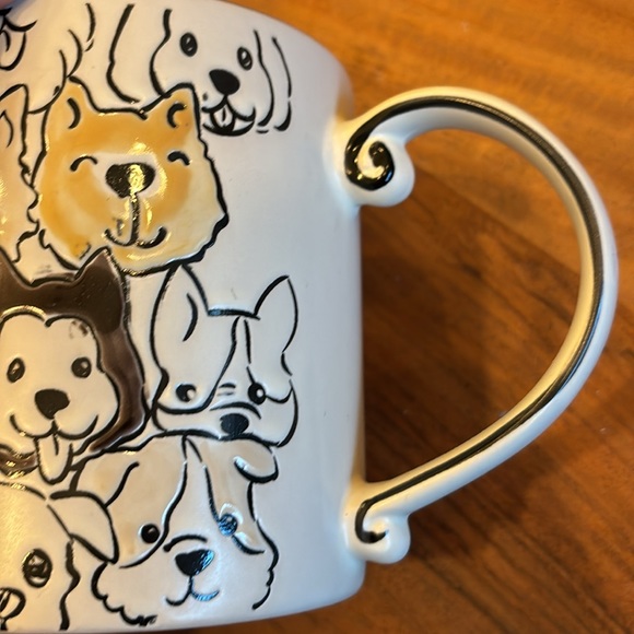 Happy Dogs 🐶 hand painted large mug (2 available) adorable multi-breeds - Picture 4 of 4